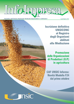 Infoimpresa Luglio/Agosto 2014