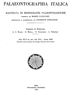 PALAEONTOGRAPHIA ITALICA