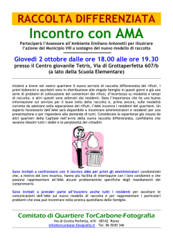 Incontriamo AMA - TorCarbone