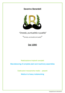 dispensa in formato PDF - Berardelli Costruzioni Meccaniche