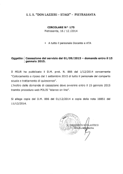 I. I. S. &ldquo;DON LAZZERI - STAGI&rdquo; - PIETRASANTA