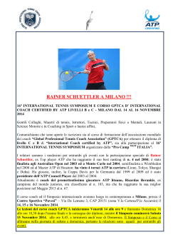 rainer schuettler a milano - Centro Tennis Pavesi Homepage