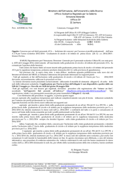 diffusione nota MIUR 4344 del 6 maggi 2014 Istnze