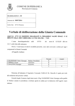 &Egrave;? COMUNE DI PIERANICA