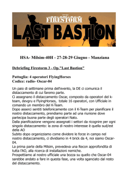 HSA- Milsim-40H - 27-28-29 Giugno - Manziana
