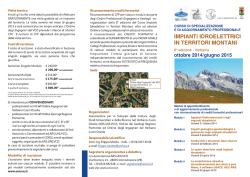 guarda la brochure - Università della Montagna