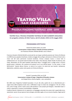 Programma - Comune di San Clemente