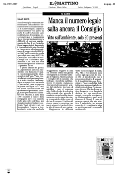Il Mattino - Napoli est No veleni