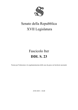 1. DDL S. 23 - XVII Leg. - Senato della Repubblica