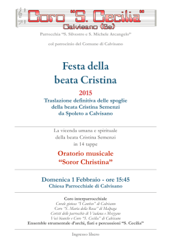 Locandina bc2015 - Coro S.Cecilia