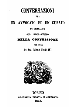 Don Bosco - Conversazioni tra un avvocato ed un curato di