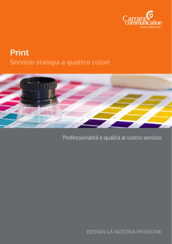 Servizio stampa a quattro colori