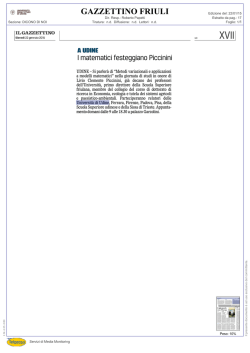 I matematici festeggiano Piccinini