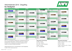 Abfuhrkalender 2015 - Dingolfing - Abfallwirtschaftsverband Isar-Inn