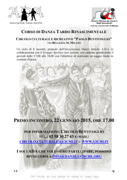 Locandina - ADA Associazione Danze Antiche