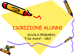 ISCRIZIONE ALUNNI - Istituto Comprensivo Dro