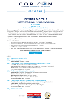 IDENTIT&Agrave; DIGITALE