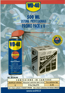 WD-40 Brochure Promo Pack X6 Pz