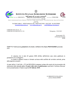 ISTITUTO STATALE ISTRUZIONE SUPERIORE