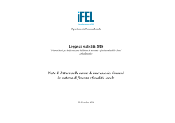 Legge di Stabilità 2015