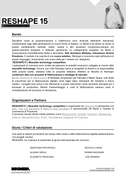 Bando Organizzatori e Partners Giuria / Criteri di valutazione