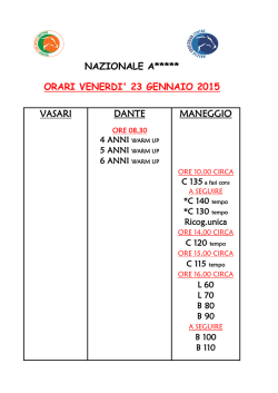 orari - Arezzo Equestrian Centre