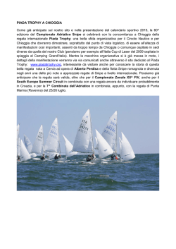 Il Piada Trophy a Chioggia
