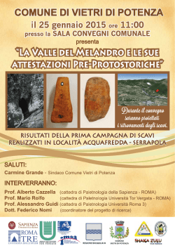 Locandina - Comune di Vietri di Potenza