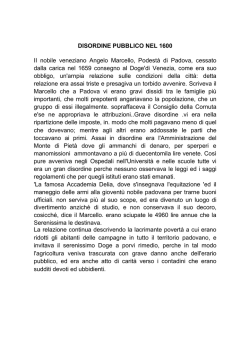 DISORDINE PUBBLICO NEL 1600 II nobile
