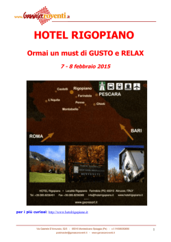 HOTEL RIGOPIANO - Ganasce Roventi