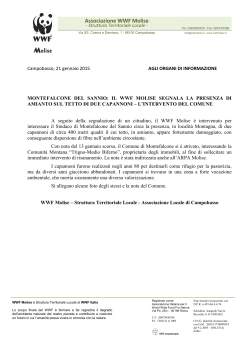 Segnalazione amianto Montefalcone del Sannio