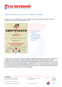 Certificati ISO 9001