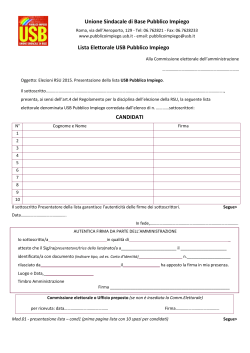 Mod 01 presentazione lista - Giustizia