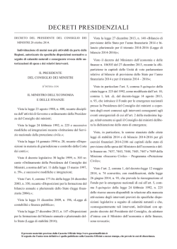 DECRETI PRESIDENZIALI