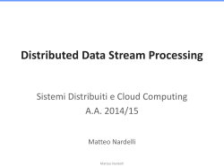 Distributed Data Stream Processing