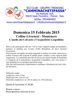 15 Febbraio 2015 Colline Livornesi - Montenero