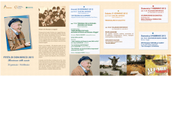FESTA DI DON BOSCO 2015 30 gennaio - 8 febbraio