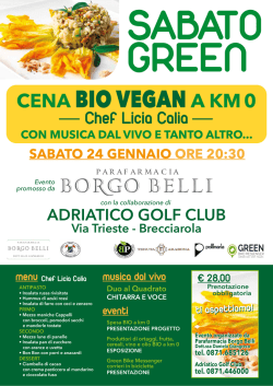 GOLF CLUB: CENA BIO