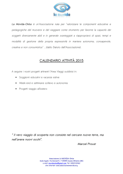 Download - Associazione LA MOVIDA Onlus