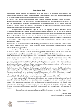 Il sacro fuoco Fi&ugrave; Fi&ugrave; La trib&ugrave; degli Scip&egrave; &egrave; una trib&ugrave;