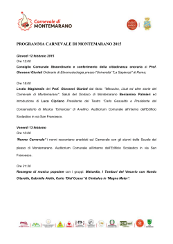 programma carnevale di montemarano 2015