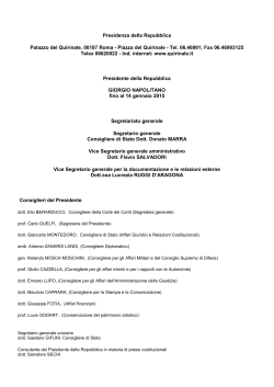 la pagina in formato pdf - Presidenza della Repubblica