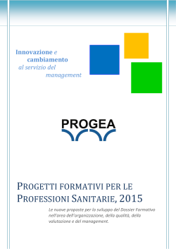 Formazione per le professioni sanitarie 2015