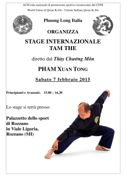 Stage_Tam_The_7_2_2015 - Unione Italiana Qwan Ki Do