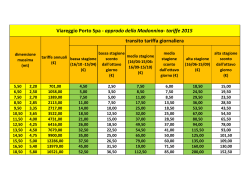 Tariffe - Viareggio Porto spa