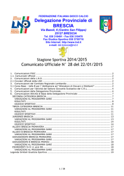 Delegazione Provinciale di BRESCIA