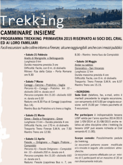 Trekking 2015 - CRAL Firenze