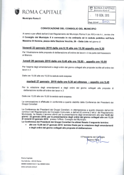 ROMA CAPITALE ,_ 19 GEN. 2015
