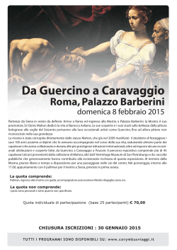 Da Guercino a Caravaggio