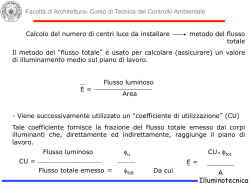 Integrazione Illuminotecnica - Facolt&agrave; di Architettura Luigi Vanvitelli